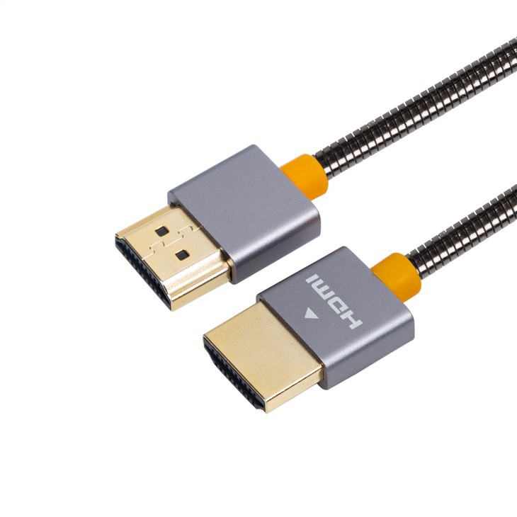Кабель HDMI - HDMI 4K з нержавіючої сталі